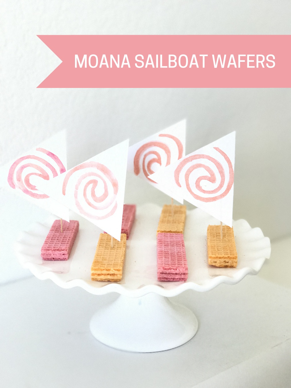 easy DIY moana sailboat wafers (so fun for a moana party)