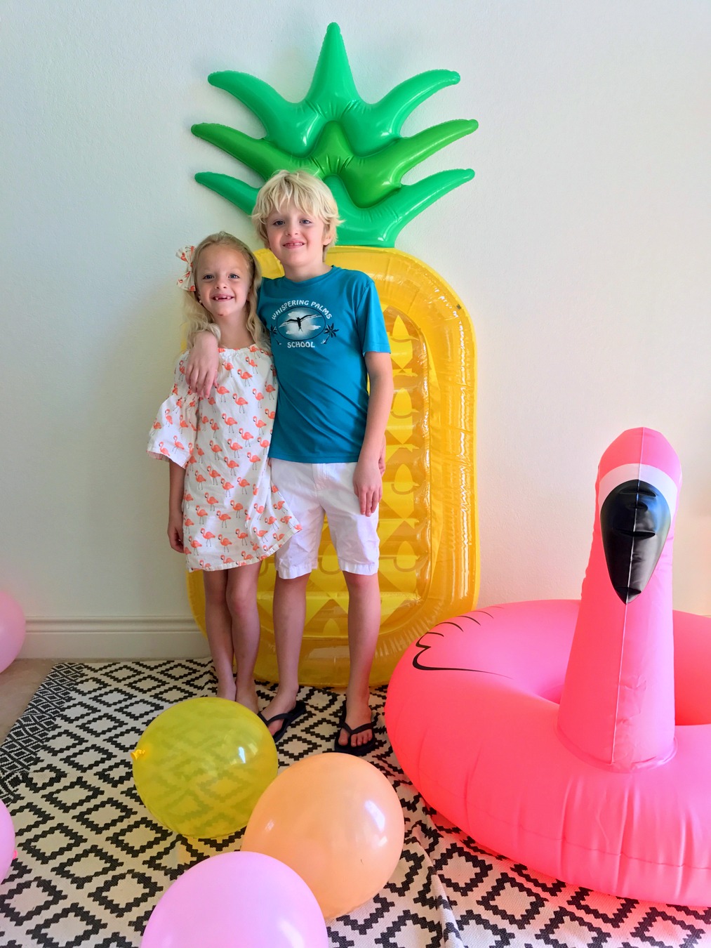 Moana kid's birthday party (with tons of pineapple party decor and a luau vibe)