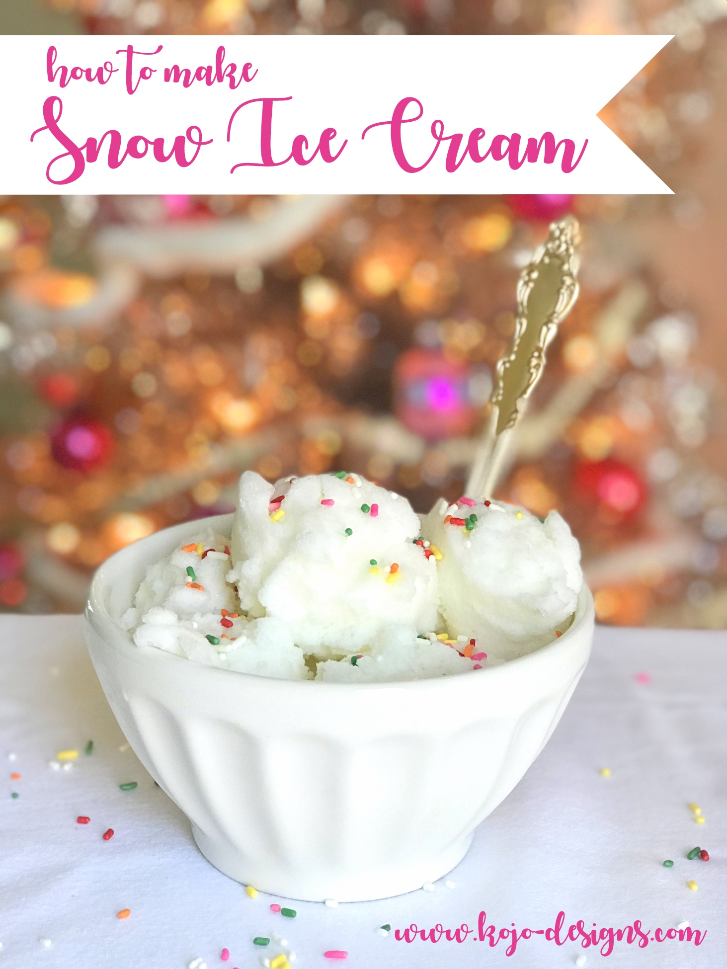 easiest snow ice cream recipe
