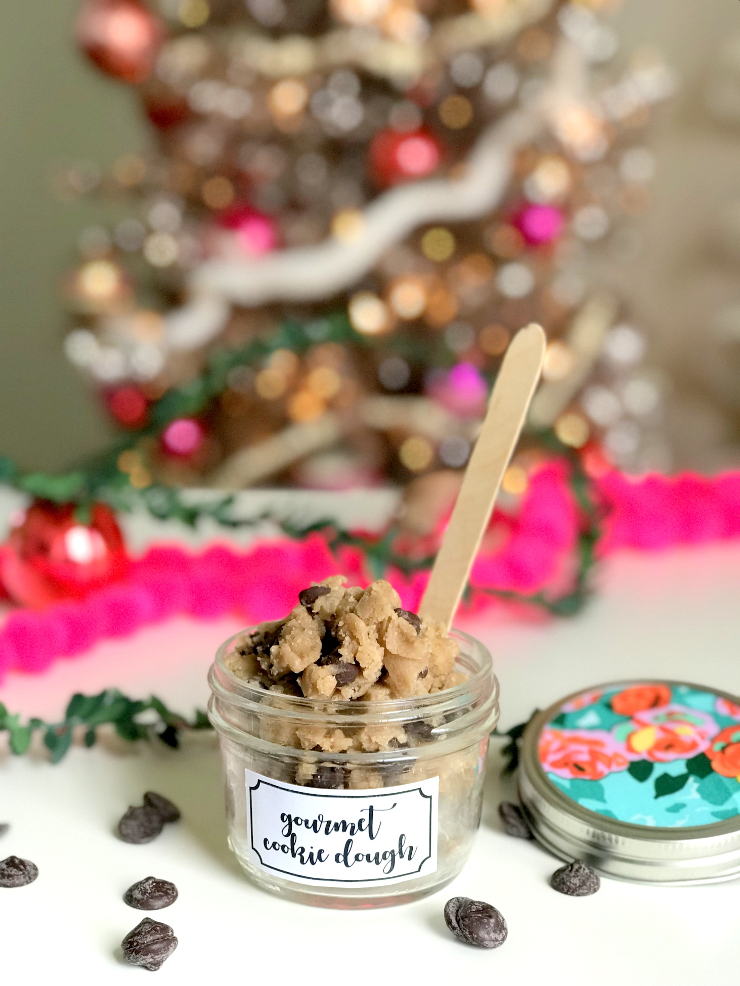gourmet cookie dough recipe and edible Christmas gift ideas