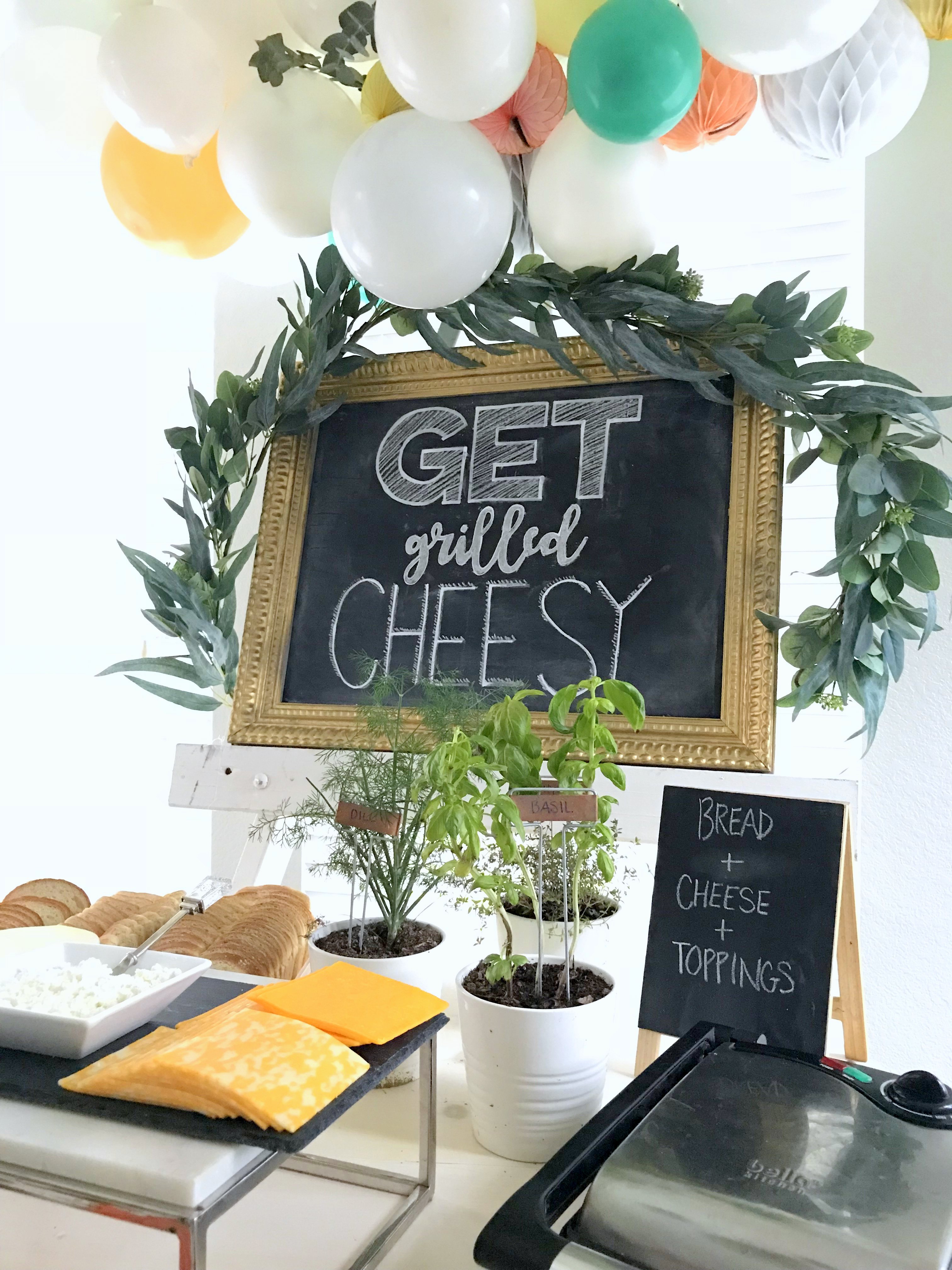 This grilled cheese bar is the ultimate in cozy comfort food! And also SO EASY to put together. (AKA- party food perfection!)