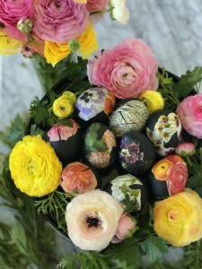 how to make gorgeous floral easter eggs