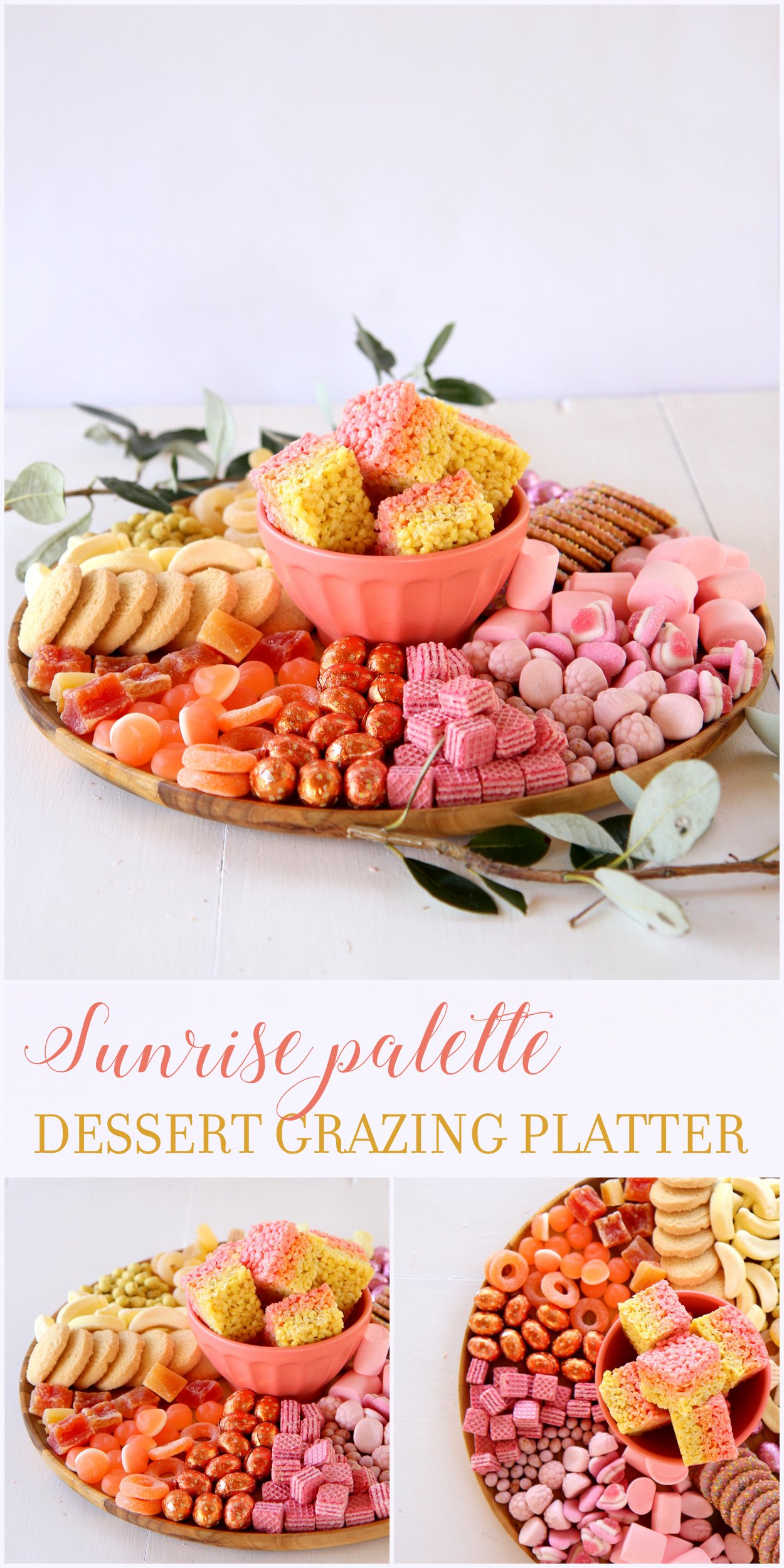 ombre sunrise palette dessert grazing platter