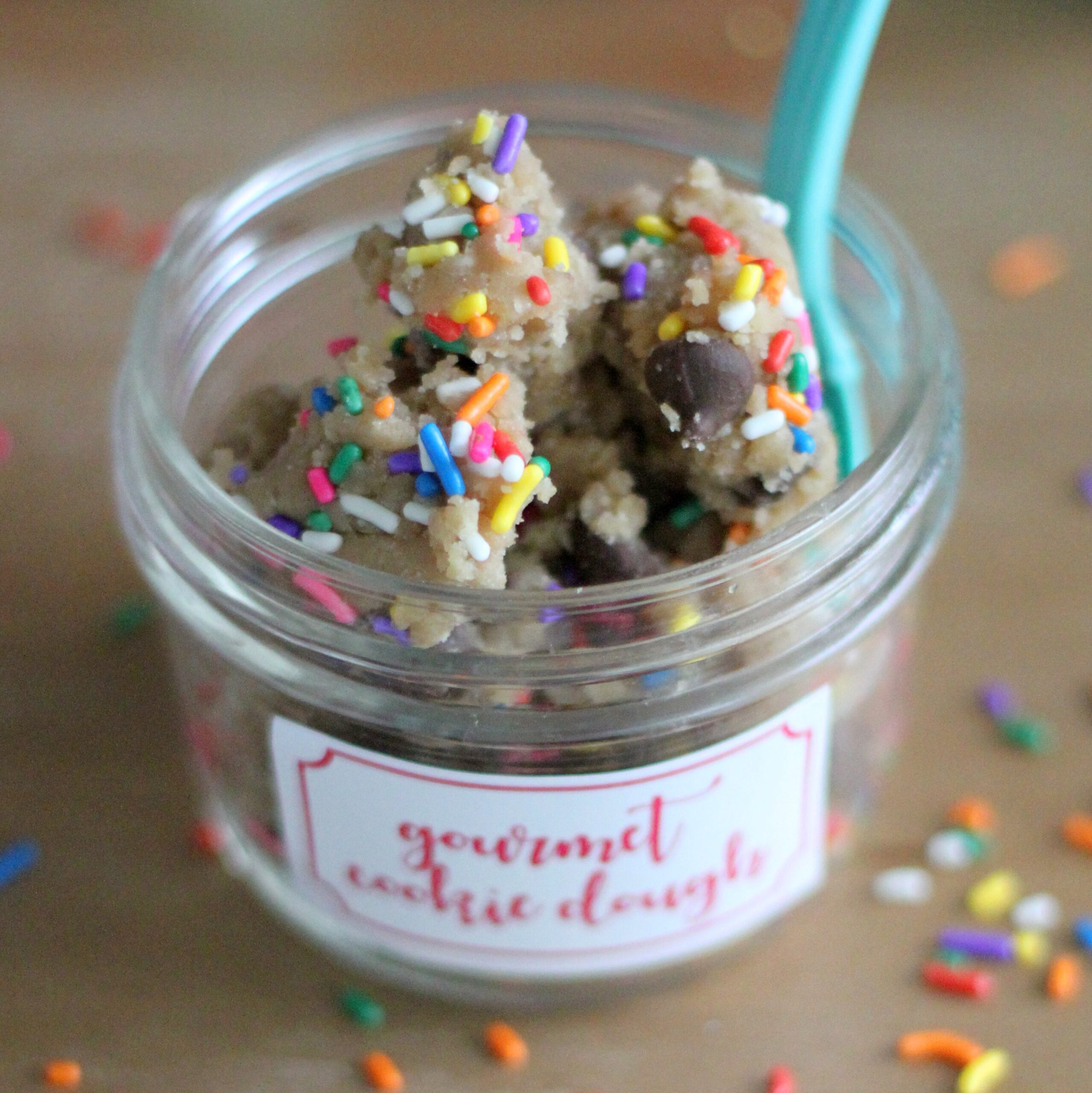 how to make edible gourmet birthday cookie dough (makes a great gift!)