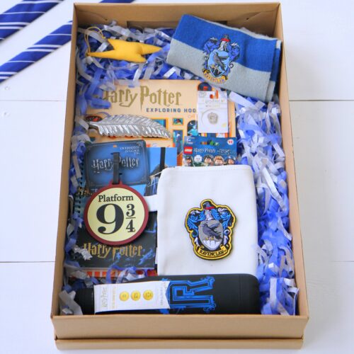 harry potter gift basket (ravenclaw themed)- and a whole list of HP gift ideas