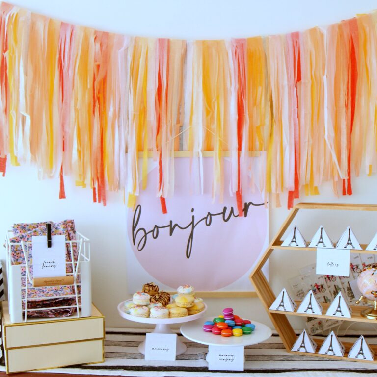 a paris themed birthday party