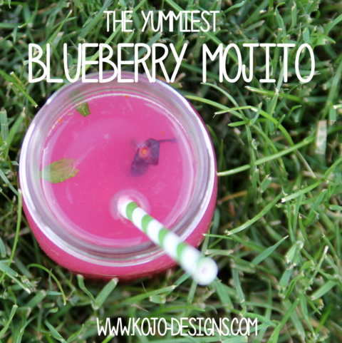 Blueberry Mojito Pitcher for a Crowd - Just a Little Bit of Bacon