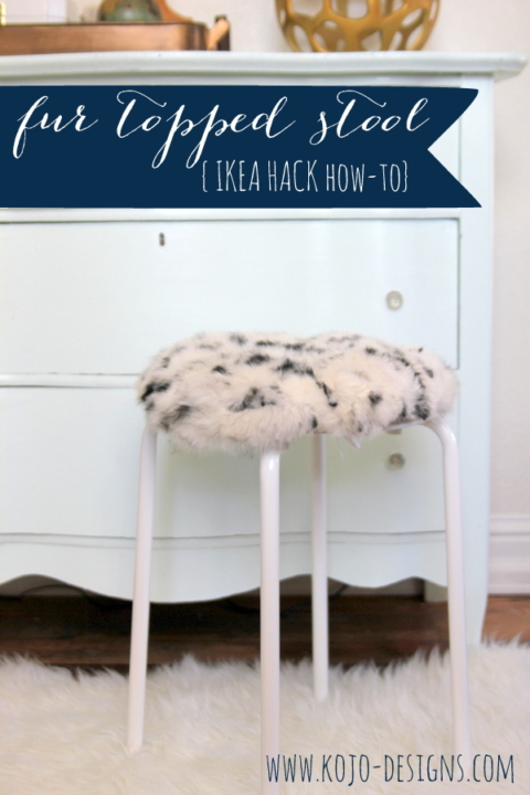 DIY luxe stool cushion (IKEA hack how to)
