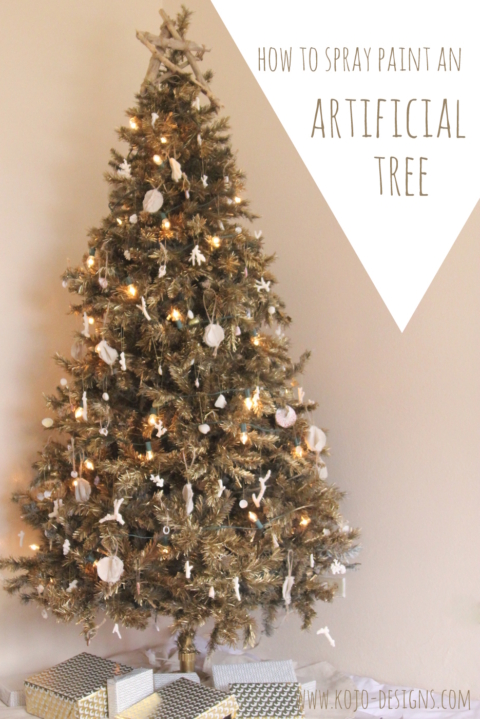 Create a Stunning Snowy Christmas Tree with Spray Paint