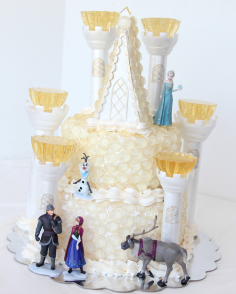 Frozen Castle Cake Topper or Cakecup Tower Stand Frozen Cake Topper Frozen  Birthday Party 