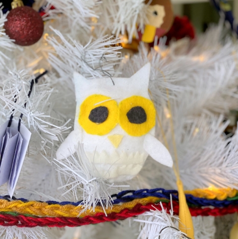 Harry Potter Crocheted Snowy Owl Christmas Ornaments - Swish and