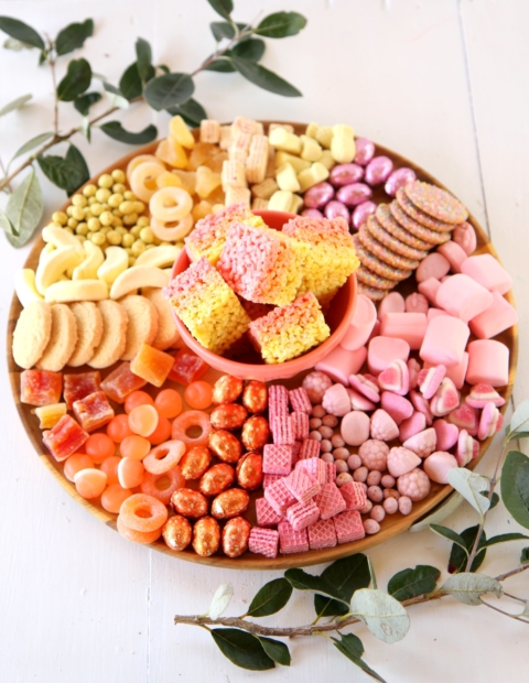 Healthy snacks for kids grazing tray