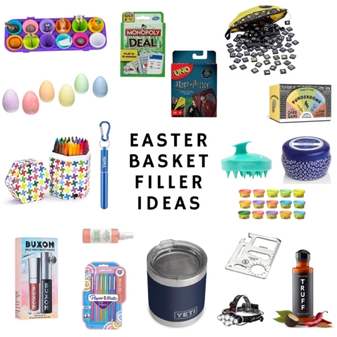 101+ Easter Basket Filler Ideas (Free Printable Lists!)