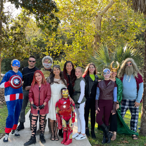 Captain America costume for family group