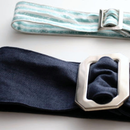cinched fabric belt tutorial