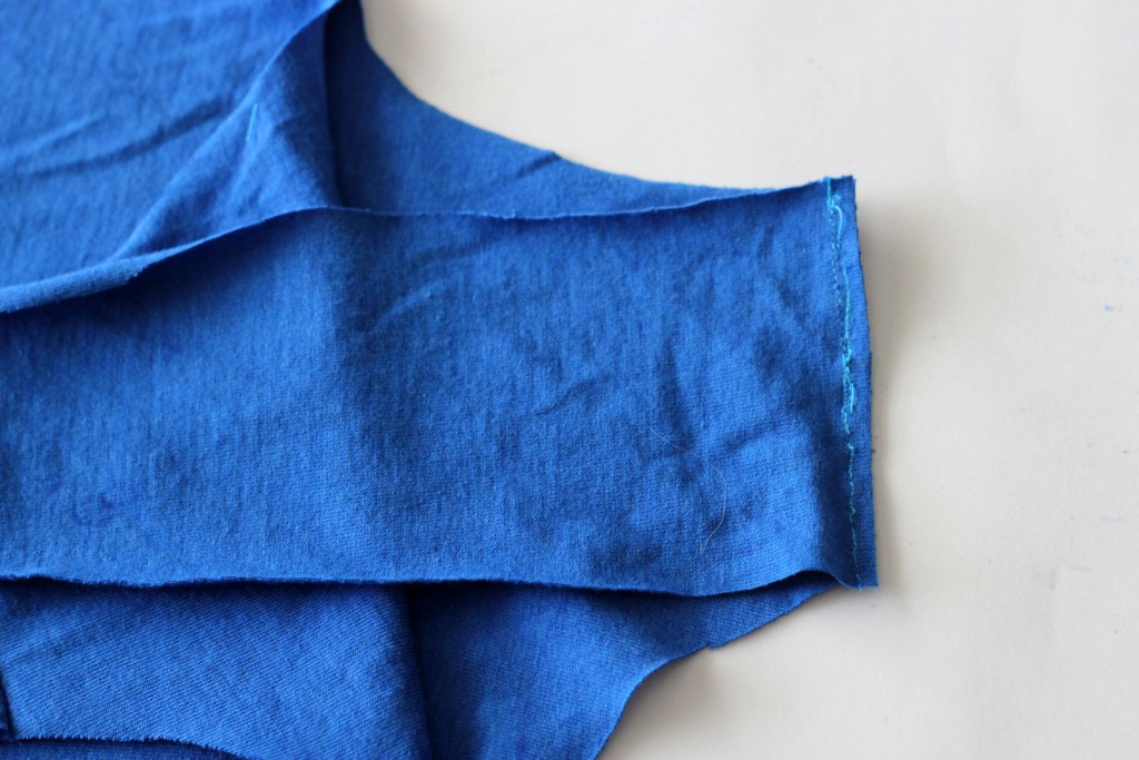 reversible jersey blue dress tutorial