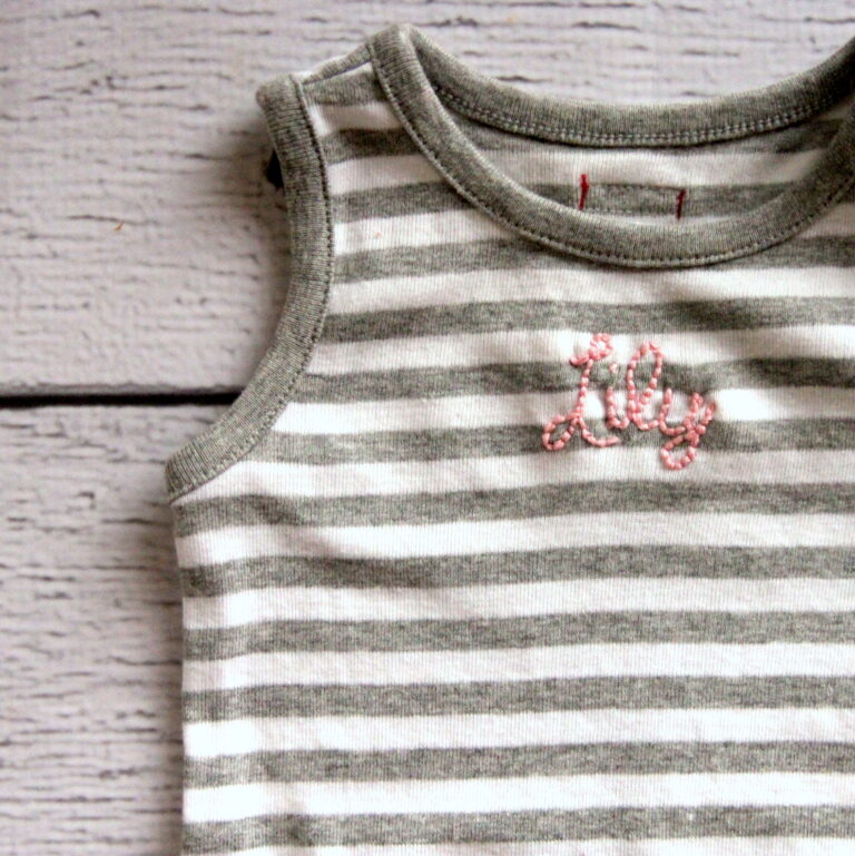 baby shower gift- custom name onesie