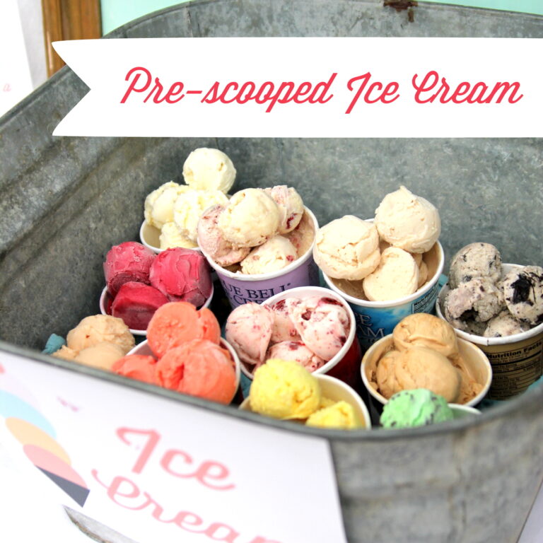 how to pre-scoop ice cream for a summer soiree