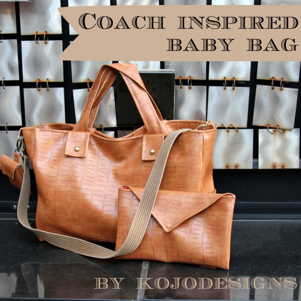coach inspired baby bag by kojodesigns