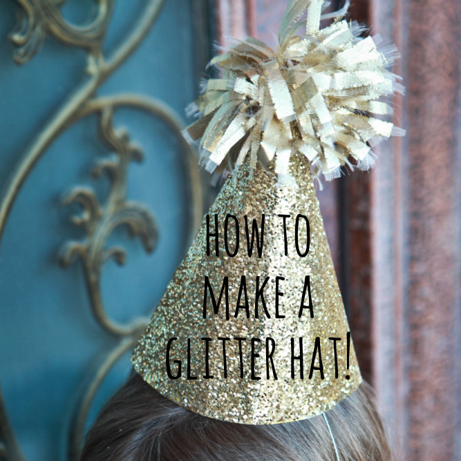 how to make a glitter covered hat