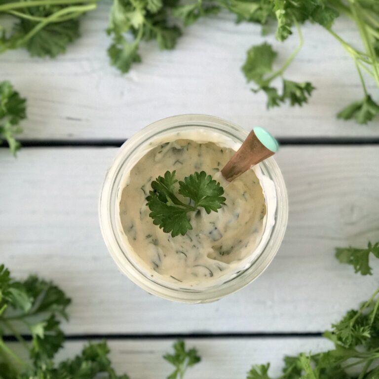 paleo ranch with fresh herbs