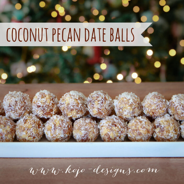 coconut pecan date balls