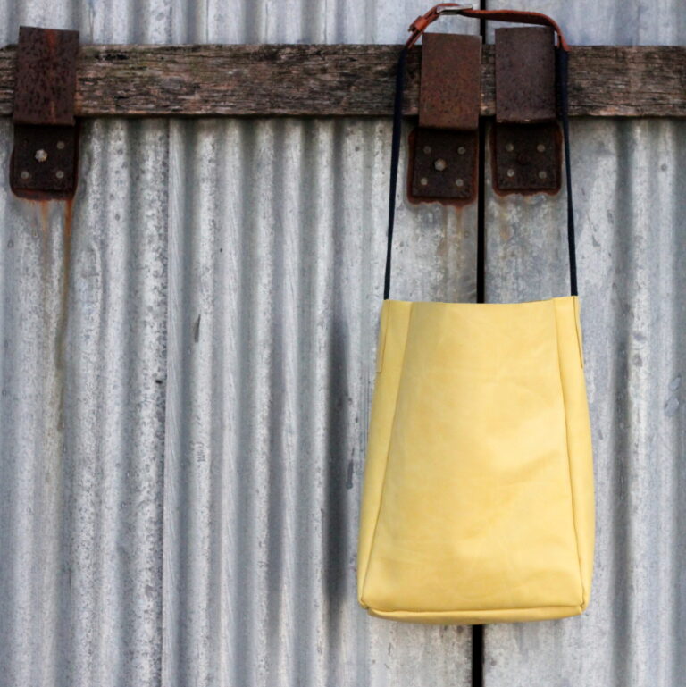 how to make a leather tote