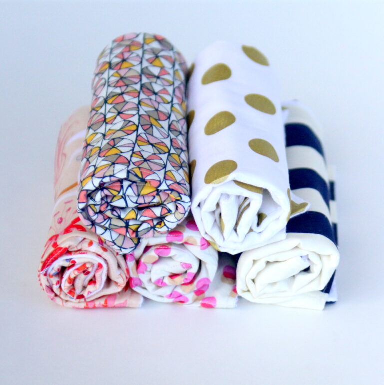 quick and easy DIY burp cloths