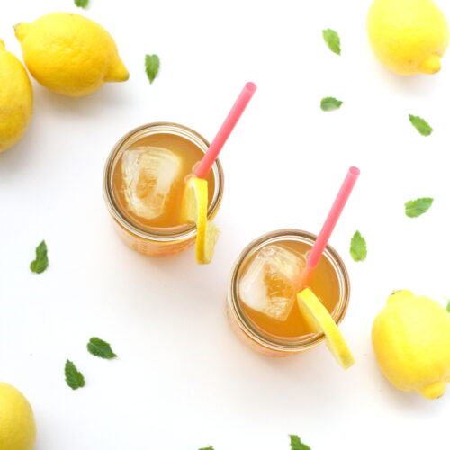 what we're drinking- green tea arnold palmers