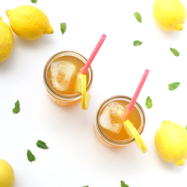 what we’re drinking- sugar free green tea arnold palmers