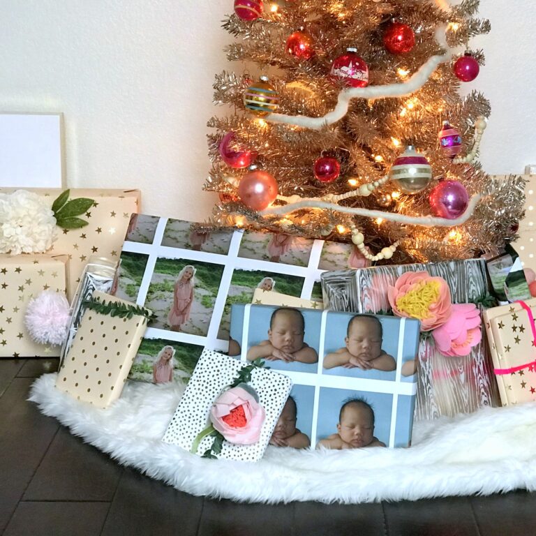 christmas gift wrap idea- picture wrap!